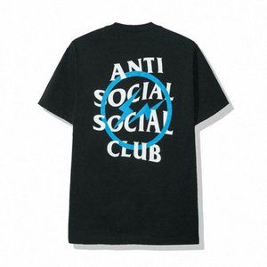 Anti Social Social Club ASSC x Fragment Blue Bolt Tee Black 100% Authentic